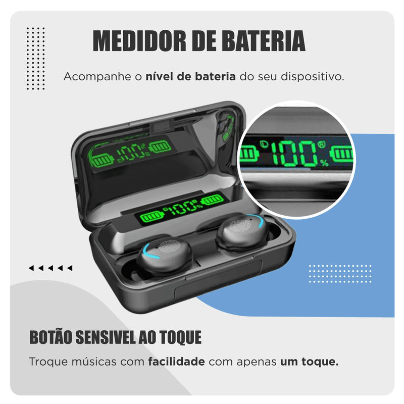 Fone de Ouvido Sem Fio F9-5 - Bluetooth 5.3 e Som Premium
