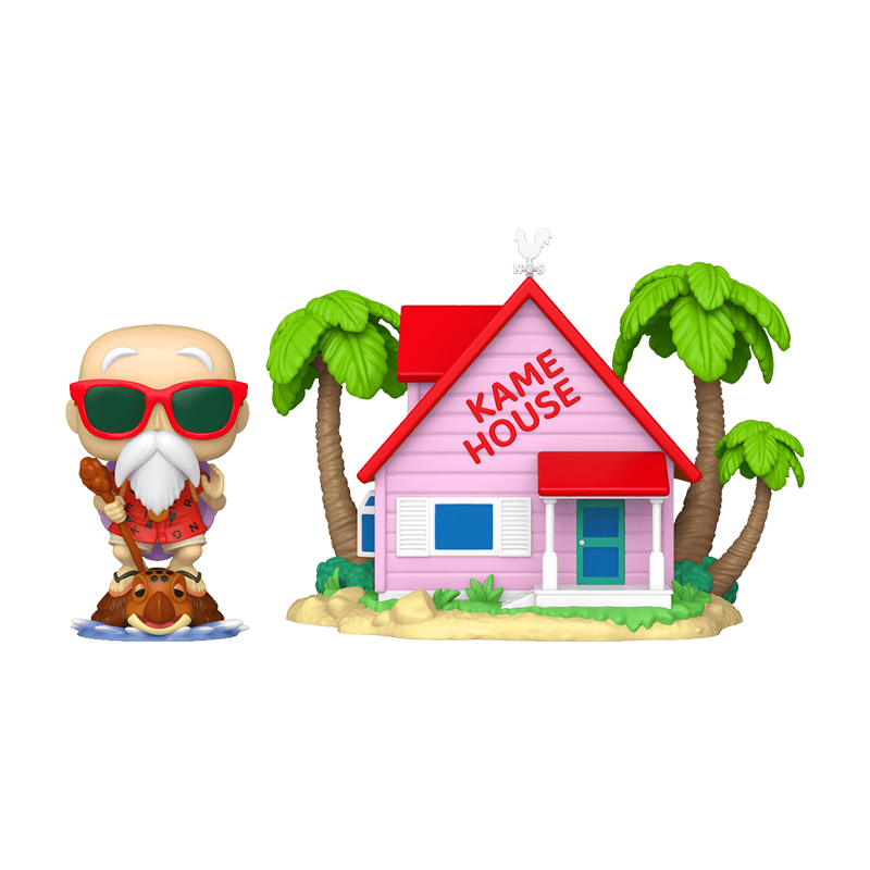 Funko Pop! Town nº 46 – Master Roshi com Kame House (Dragon Ball)