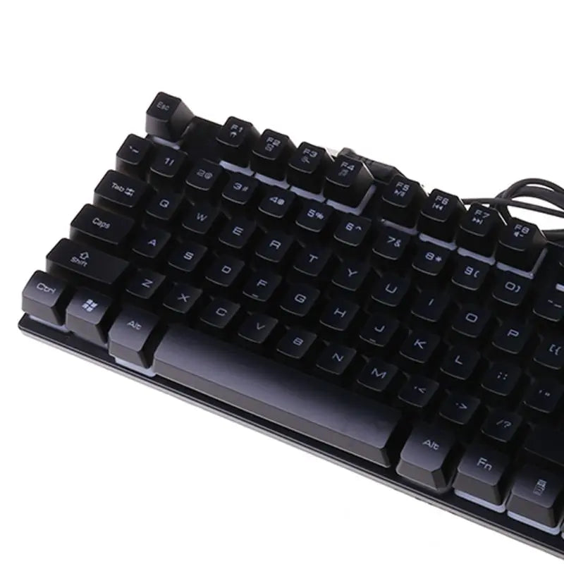 Teclado Gamer USB com Fio de 104 Teclas - Sensação Mecânica para Computador