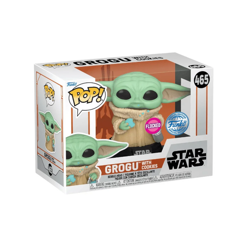 Grogu com Cookies (Flocked)