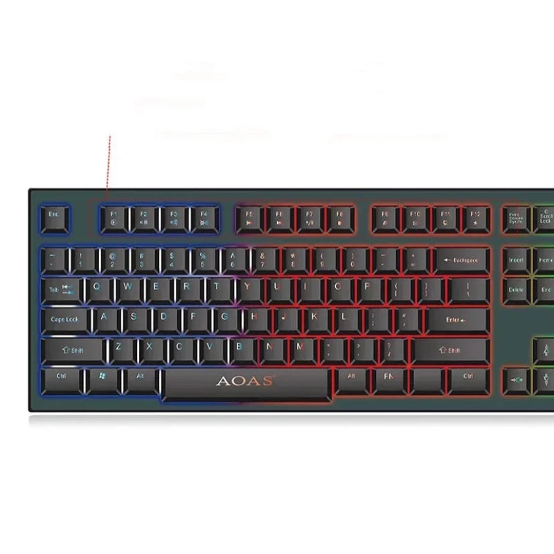 Teclado Gamer Semi-Mecânico LED RGB USB M-800