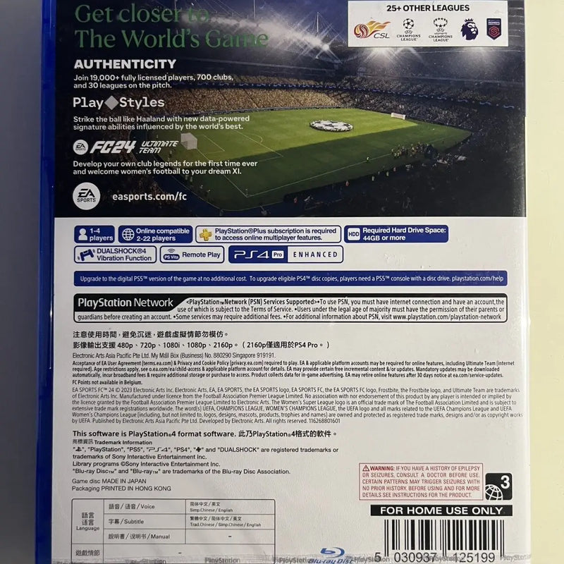 FC24 FIFA24 - Jogo Original Licenciado para PS4 e PS5