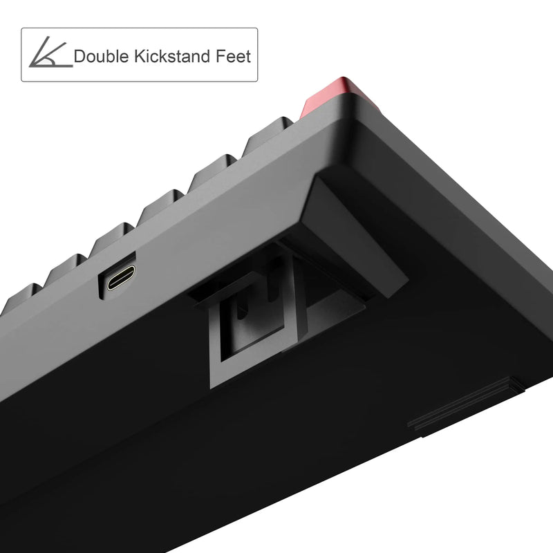 Teclado Gamer Mecânico MageGee 60% Portátil, MK-BOX, Retroiluminação LED, Compacto com 68 Teclas - Teclado Mini para Escritório com Fio