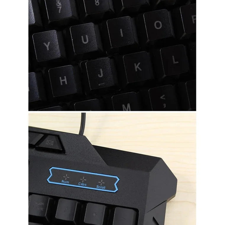 Teclado Gamer Exbom Ka-658 QWERTY Português Brasil Cor Preta com Luzes em 3 Cores