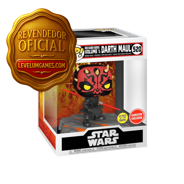 Darth Maul #520 – Red Saber Series Vol. 1 (Brilha no Escuro) – Funko Pop! Deluxe Star Wars | Edição