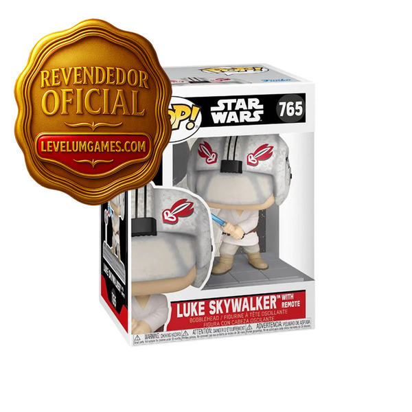 Luke Skywalker com Controle de Treinamento #765 – Funko Pop! Star Wars | Edição com Protetor Incluso
