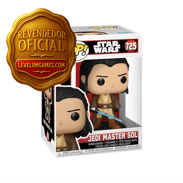 Jedi Master Sol #725 – Funko Pop! Star Wars | Colecionável Original e Detalhado